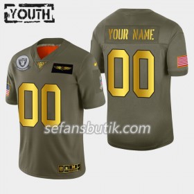 Oakland Raiders Tröjor Custom Nike 2019 Salute to Service 100th - Barn